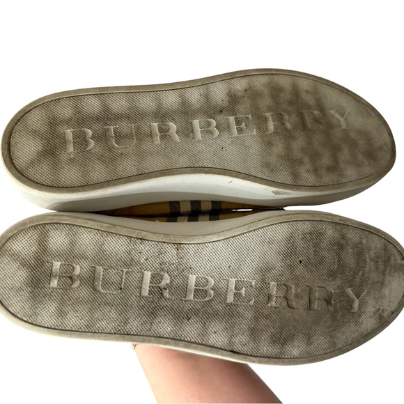 Burberry Womens Plaid Sneakers Size 8 - Picture 6 of 9